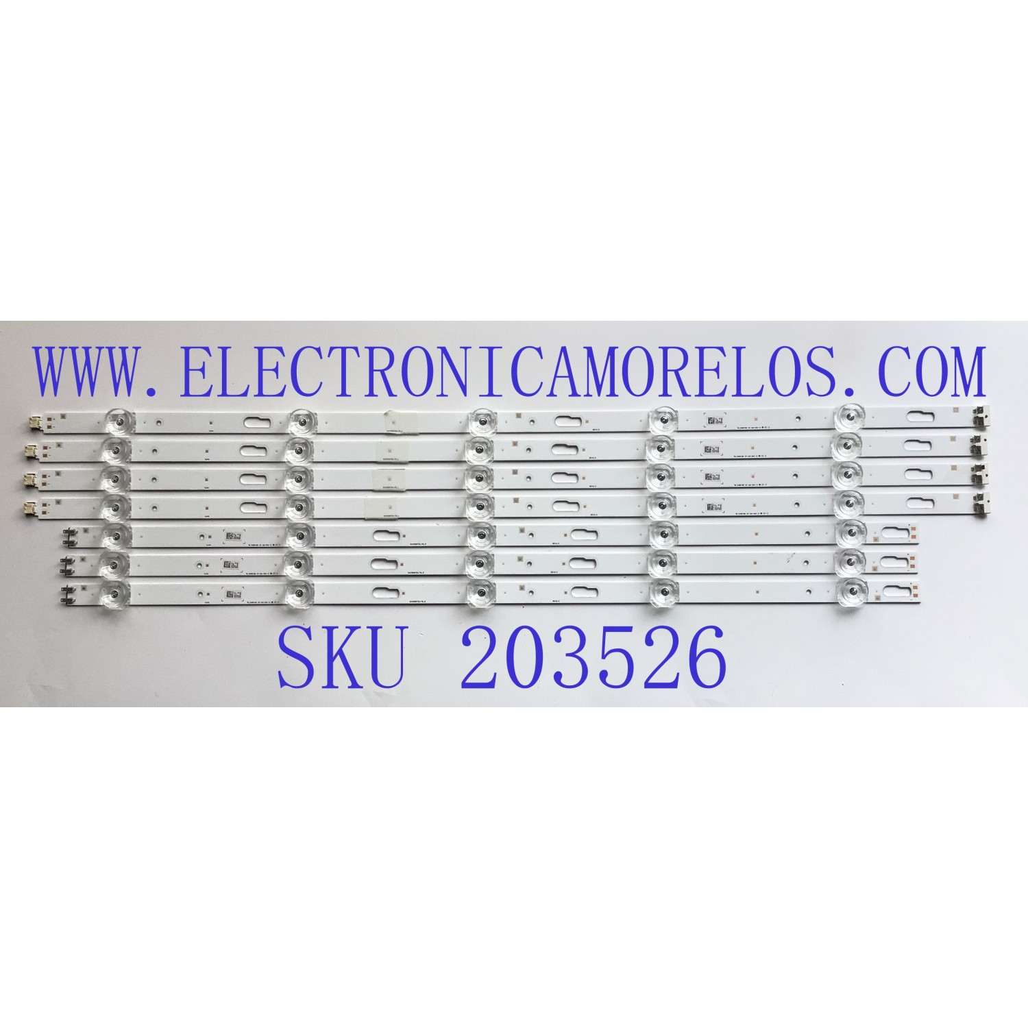 KIT DE LED'S PARA TV SAMSUNG ((INCOMPLETO SOLO 7 PIEZAS)) / BN96-50316A / BN96-50315A / SVC550F53/78_R / SVC550F53/78_L / SVC550F53 / PANEL CY-BT055HGXV1H / MODELOS UN55TU700D / UN55TU7000 / UN55TU8000 / NOTA IMPORTANTE:KIT CONSTA DE 8 PIEZAS EN TOTAL